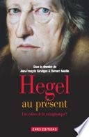 Télécharger le livre libro Hegel Au Présent. Une Relève De La Métaphysique ?